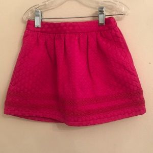 Hot pink mini skirt for girls